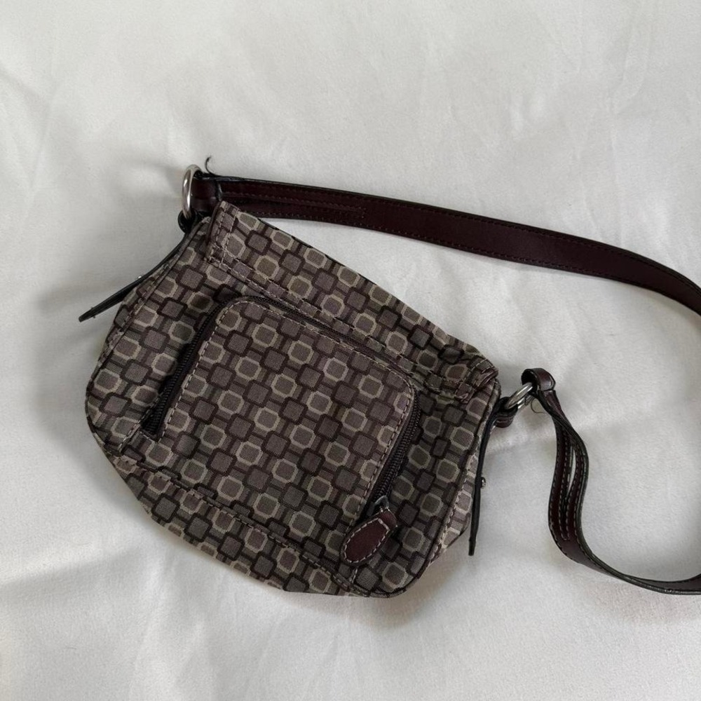 Geometric purse ‎ y2k brown geometric mini crossbody bag - Picture 4 of 6
